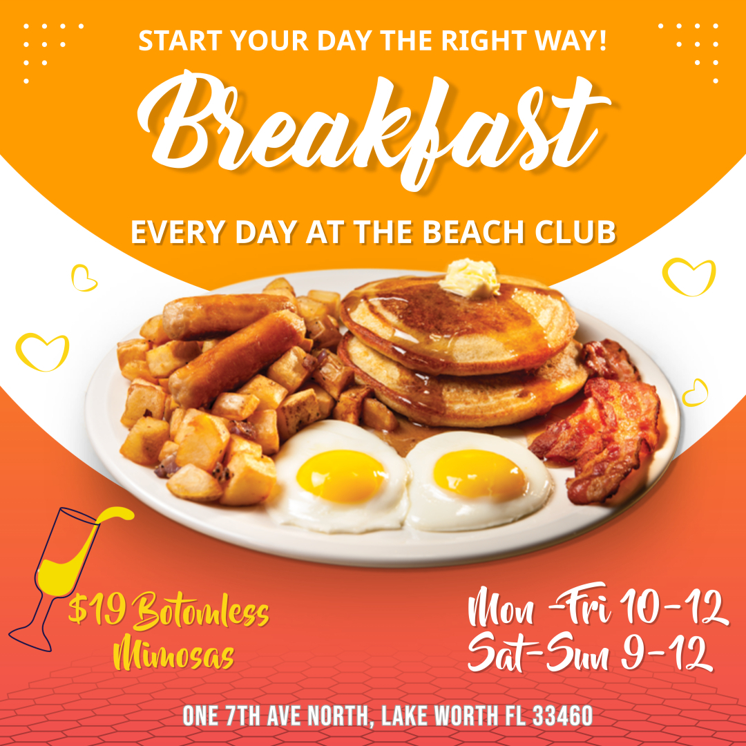 Beach Club Lake Worth menu, page 1
